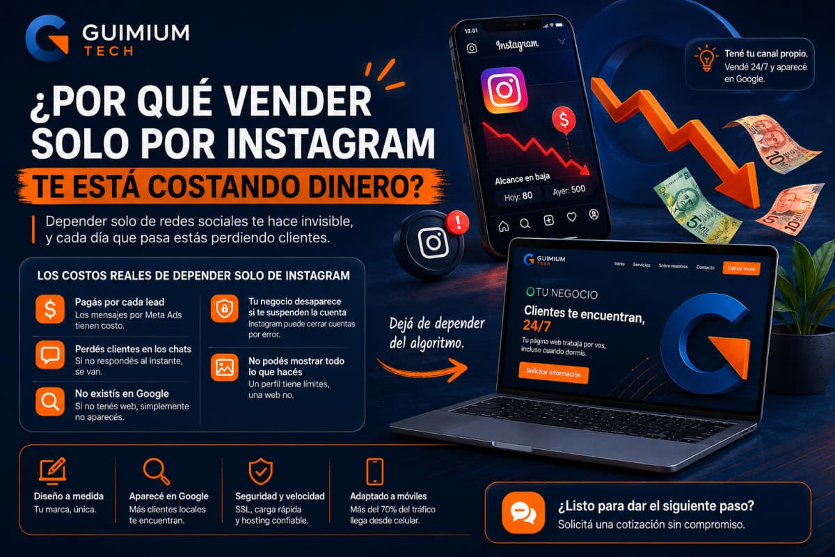 ¿Por qué vender solo por Instagram te está costando dinero?